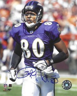 Autographed RANDY HYMES 8X10 Baltimore Ravens Photo