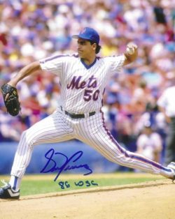AUTOGRAPHED SID FERNANDEZ "86 WSC" 8X10 New York Mets photo