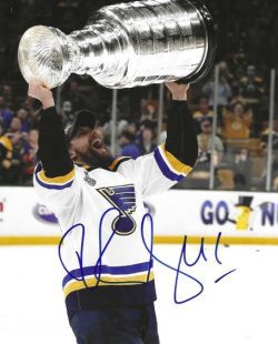 Autographed ROBERT BORTUZZO 8X10 St. Louis Blues Photo