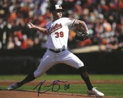 AUTOGRAPHED KYLE BRADISH 8x10 Baltimore Orioles Photo