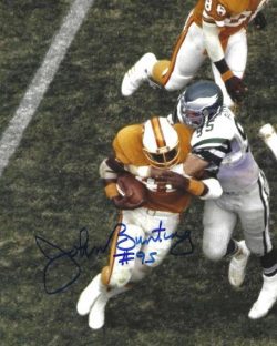 Autographed JOHN BUNTING 8X10 Philadelphia Eagles Photo