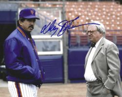 Autographed DAVEY JOHNSON 8X10 New York Mets photo with COA