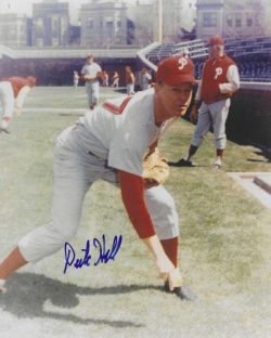 AUTOGRAPHED DICK HALL 8x10 Philadelphia Phillies Photo