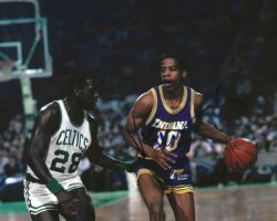 Autographed VERN FLEMING 8X10 Indiana Pacers Photo