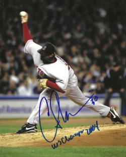 AUTOGRAPHED CURT LESKANIC 8X10 Boston Red Sox photo