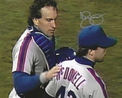 AUTOGRAPHED ROGER MCDOWELL 8X10 New York Mets Photo