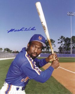 AUTOGRAPHED MOOKIE WILSON 8x10 New York Mets photo