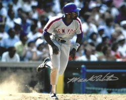 AUTOGRAPHED MOOKIE WILSON 8x10 New York Mets photo