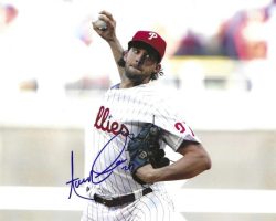 AUTOGRAPHED AARON NOLA 8X10 Philadelphia Phillies Photo