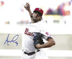 AUTOGRAPHED AARON NOLA 8X10 Philadelphia Phillies Photo