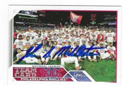 Autographed JOHN MIDDLETON Philadelphia Phillies 2023 Topps Card