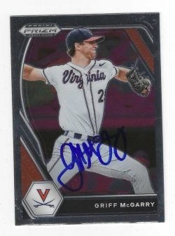 Autographed GRIFF McGARRY Philadelphia Phillies 2021 Prizm Card