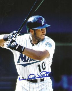 AUTOGRAPHED GARY SHEFFIELD 8x10 Florida Marlins Photo