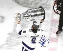 Autographed TYLER JOHNSON 8x10 Tampa Bay Lightning photo