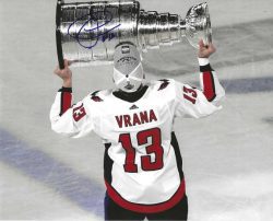 Autographed JAKUB VRANA 8X10 Washington Capitals Photo