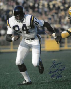 Autographed GENE WASHINGTON  8X10 Minnesota Vikings Photo