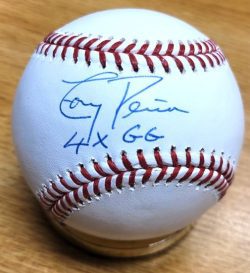 Autographed TONY PENA "4X GG" Official Major League Baseball