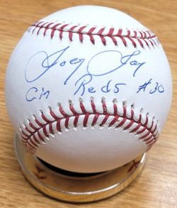 Autographed JOEY JAY "Cin Reds" Official Major League Baseball