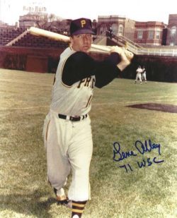 AUTOGRAPHED GENE ALLEY "71 WSC" 8x10 Pittsburgh Pirates Photo