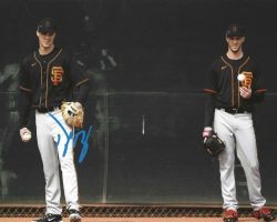 AUTOGRAPHED TYLER ROGERS 8X10 San Francisco Giants photo