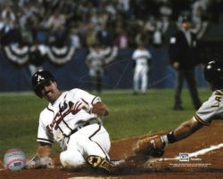 Autographed SID BREAM 8X10 Atlanta Braves Photo