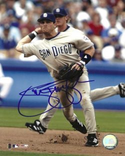 AUTOGRAPHED SEAN BURROUGHS 8X10 San Diego Padres photo