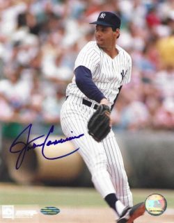 Autographed JOHN CANDELARIA 8x10 New York Yankees Photo