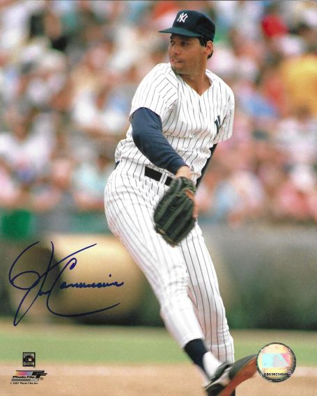 Autographed JOHN CANDELARIA 8x10 New York Yankees Photo