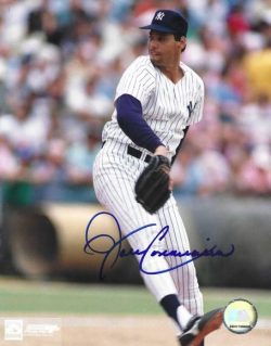Autographed JOHN CANDELARIA 8x10 New York Yankees Photo