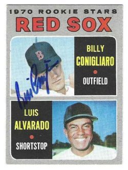 Autographed BILLY CONIGLIARO Boston Red Sox 1970 Topps Card