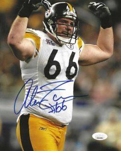 Autographed 8x10 Alan Faneca  Pittsburgh Steelers photo JSA Witness