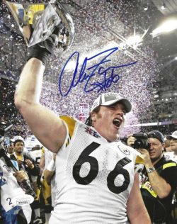 Autographed 8x10 Alan Faneca  Pittsburgh Steelers photo JSA Witness