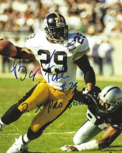 Autographed BARRY FOSTER "2X Pro Bowl"  8X10 Pittsburgh Steelers photo