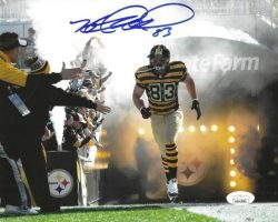 Autographed HEATH MILLER 8X10 Pittsburgh Steelers Photo JSA Witness