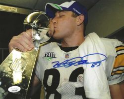 Autographed HEATH MILLER 8X10 Pittsburgh Steelers Photo JSA Witness