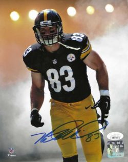 Autographed HEATH MILLER 8X10 Pittsburgh Steelers Photo JSA Witness