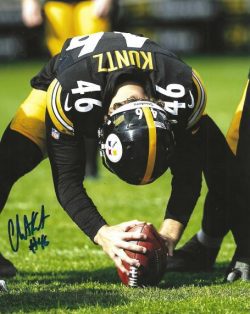 Autographed CHRISTIAN KUNTZ 8X10 Pittsburgh Steelers photo