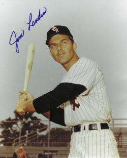 AUTOGRAPHED JIM LANDIS 8x10 Chicago White Sox Photo