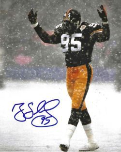 Autographed GREG LLOYD 8X10 Pittsburgh Steelers photo