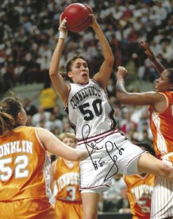 Autographed 8X10 REBECCA LOBO UCONN HUSKIES photo