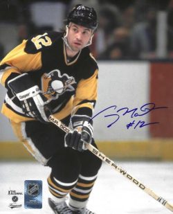 Autographed GREG MALONE 8x10 Pittsburgh Penguins Photo