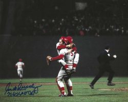 AUTOGRAPHED Will McEnaney "75 WS Last Out" 8x10 Cincinnati Reds Photo