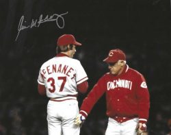 AUTOGRAPHED Will McEnaney 8x10 Cincinnati Reds Photo