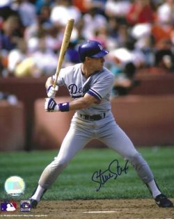 AUTOGRAPHED STEVE SAX 8x10 Los Angeles Dodgers photo