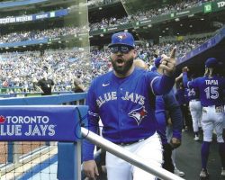 Autographed JOHN SCHNEIDER 8X10 Toronto Blue Jays Photo