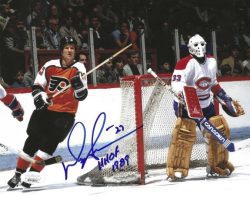 Autographed DARRYL SITTLER "HHOF 1989" 8X10 Philadelphia Flyers Photo JSA
