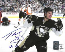Autographed TYLER KENNEDY "09 SCC"  8x10 Pittsburgh Penguins Photo