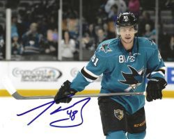 Autographed TYLER KENNEDY 8x10 San Jose Sharks Photo