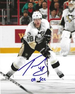Autographed TYLER KENNEDY "09 SCC"  8x10 Pittsburgh Penguins Photo