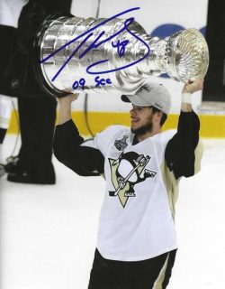 Autographed TYLER KENNEDY "09 SCC"  8x10 Pittsburgh Penguins Photo